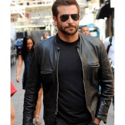 Burnt Bradley Cooper Leather Jacket